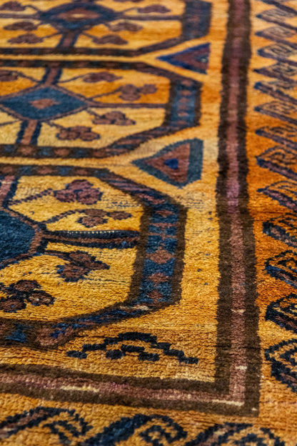 Antique Kirghiz Handwoven Tribal Rug, J87323