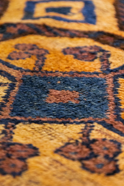 Antique Kirghiz Handwoven Tribal Rug, J87323