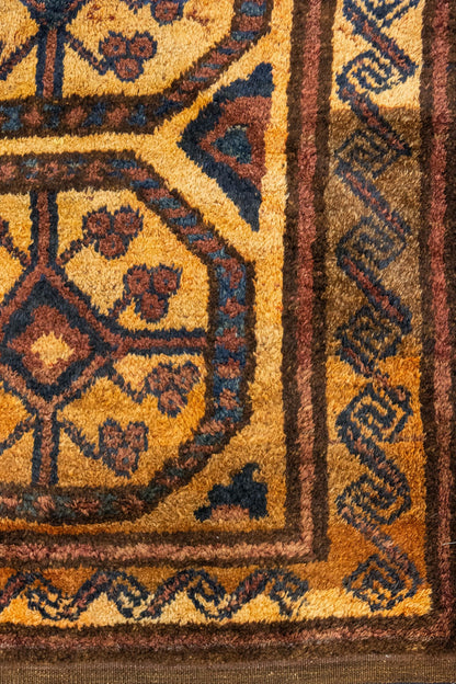 Antique Kirghiz Handwoven Tribal Rug, J87323