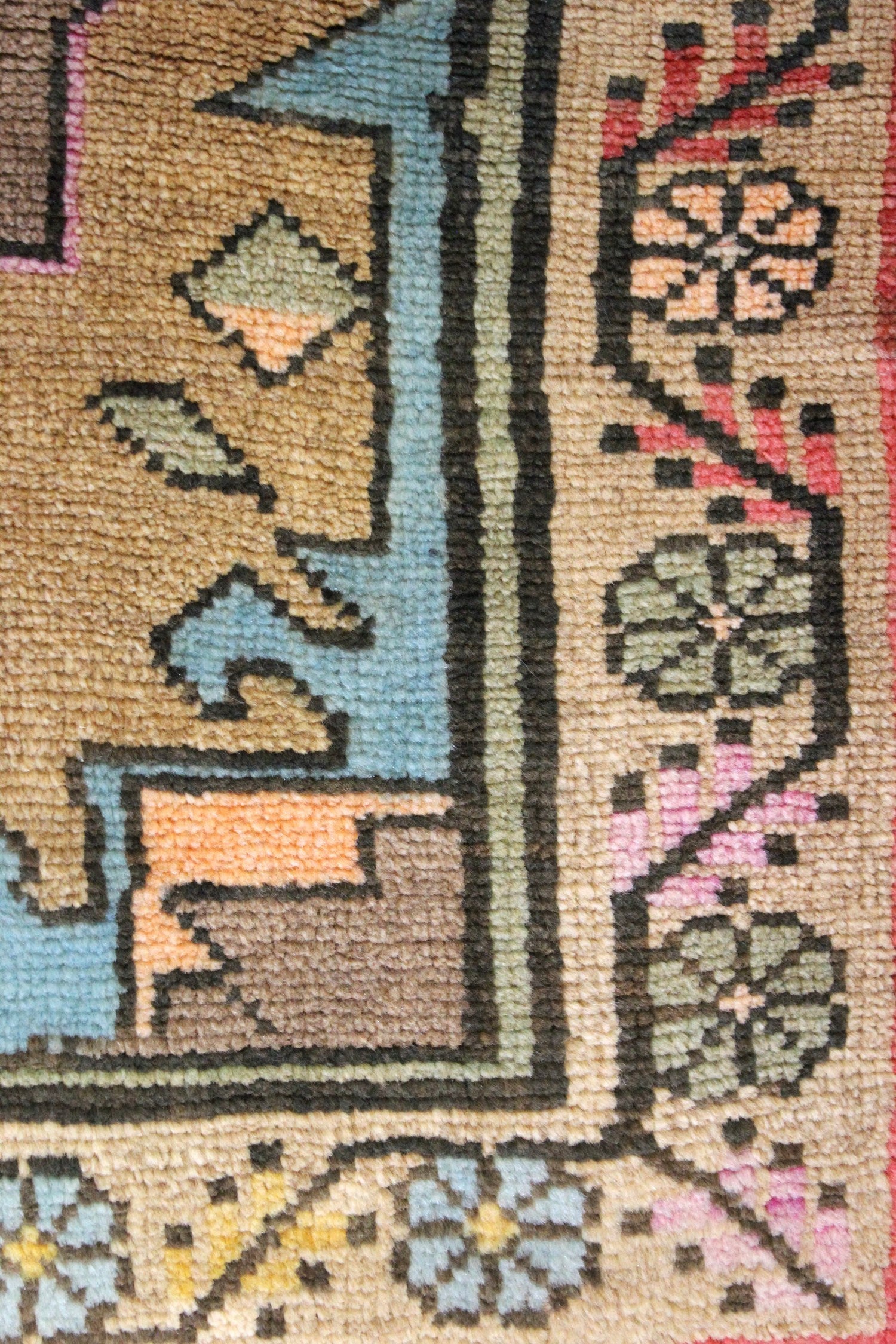 Vintage Konya Handwoven Tribal Rug, J68434