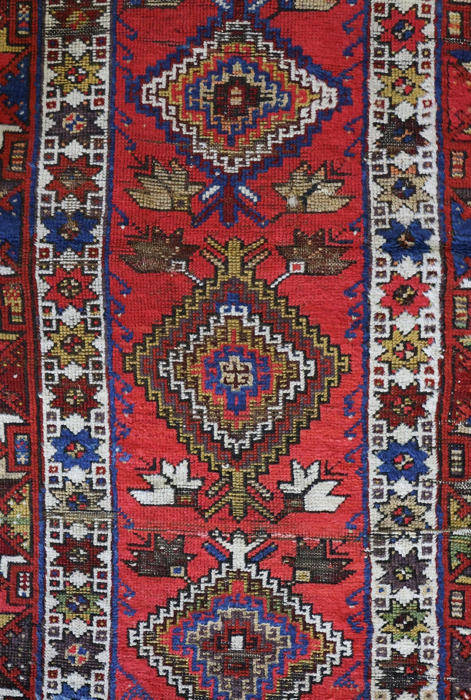 Vintage Konya Handwoven Tribal Rug, J70073