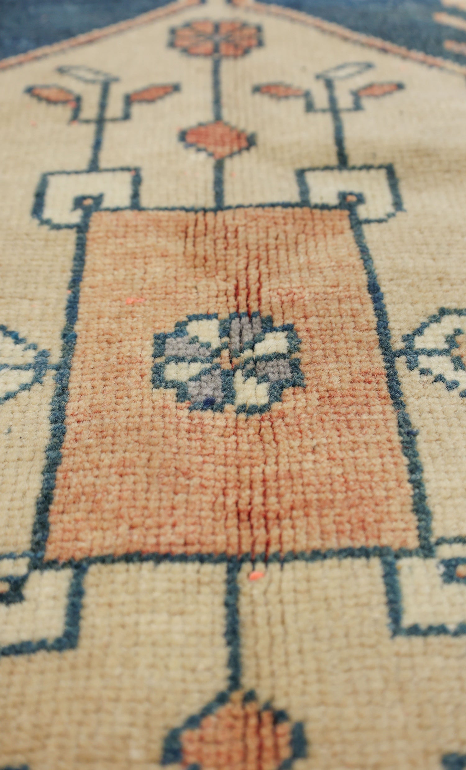 Vintage Konya Handwoven Tribal Rug, J70765