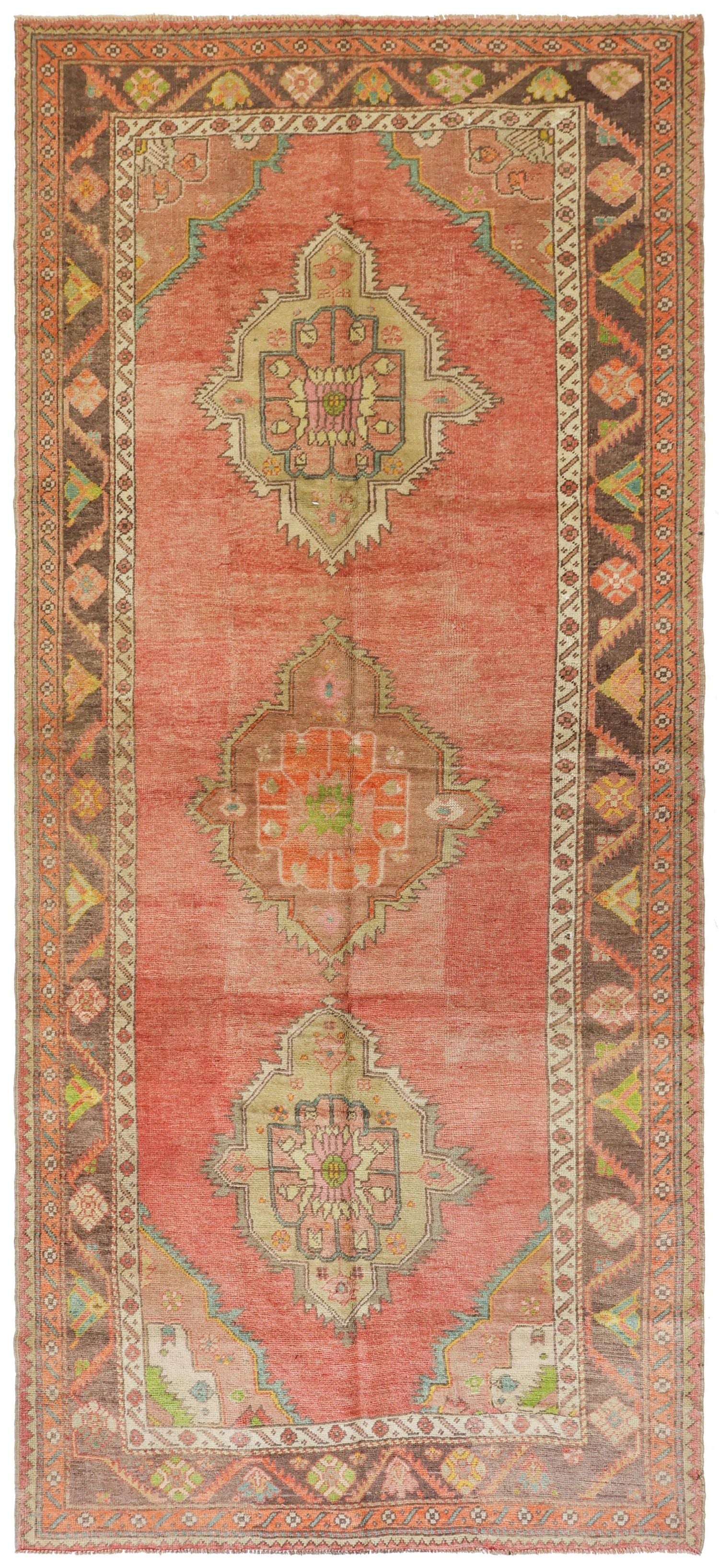 Vintage Konya Handwoven Tribal Rug
