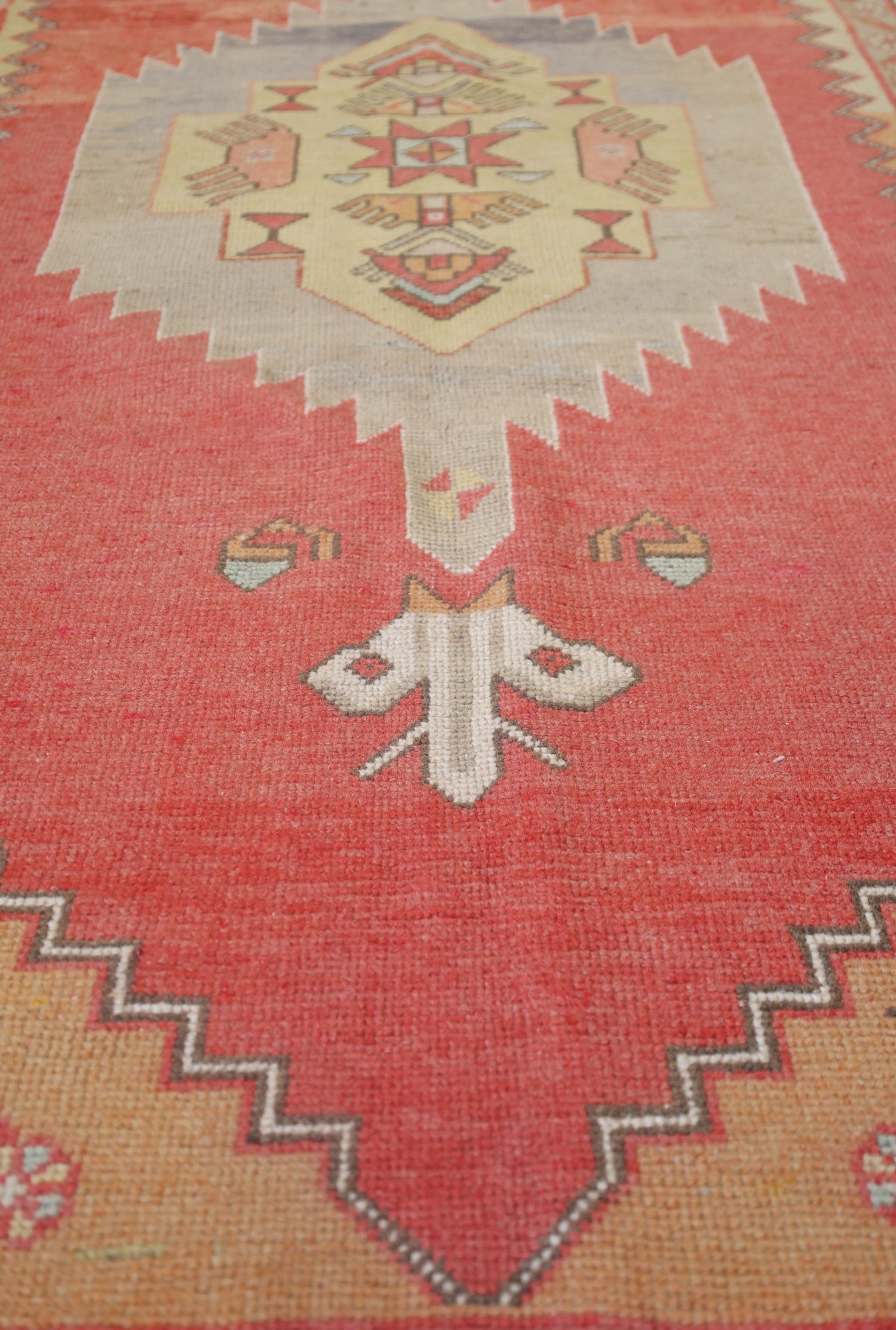 Vintage Konya Handwoven Tribal Rug, J70783