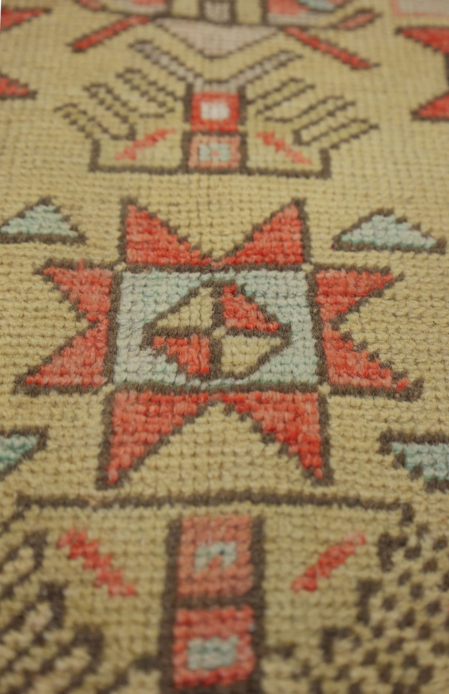 Vintage Konya Handwoven Tribal Rug, J70783