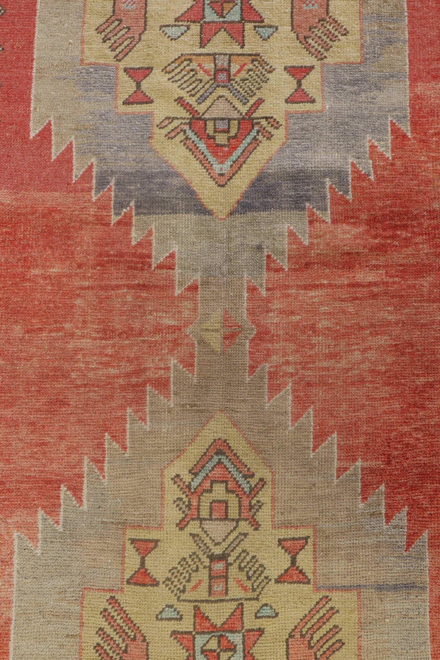 Vintage Konya Handwoven Tribal Rug, J70783