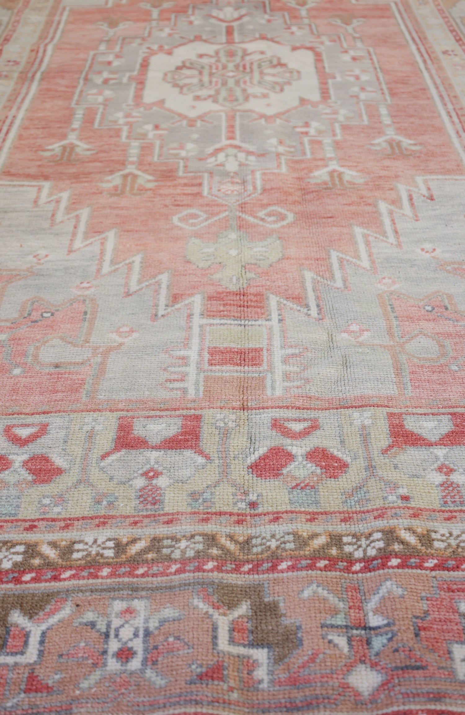 Vintage Konya Handwoven Tribal Rug, J72320