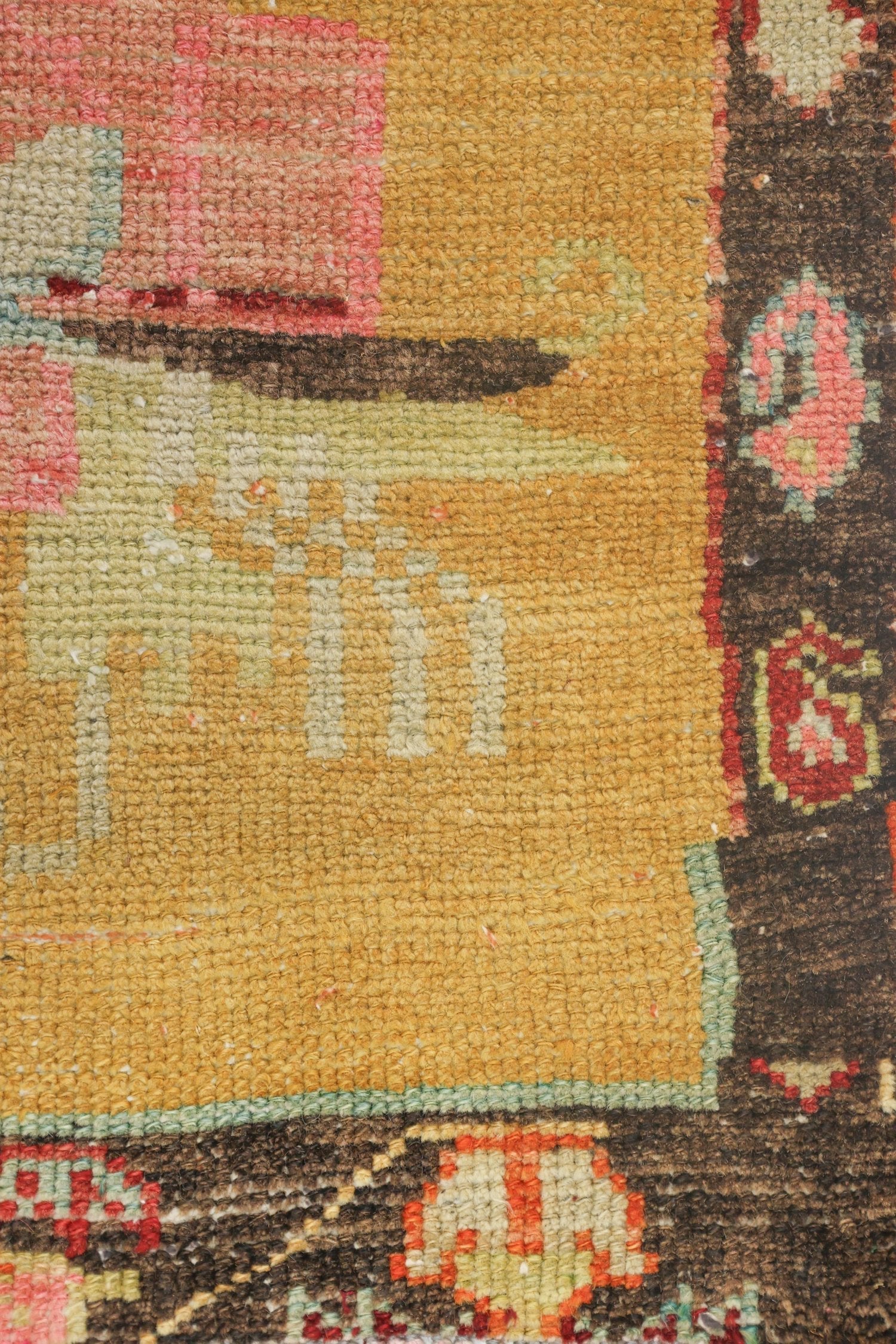 Vintage Konya Handwoven Tribal Rug, J72379