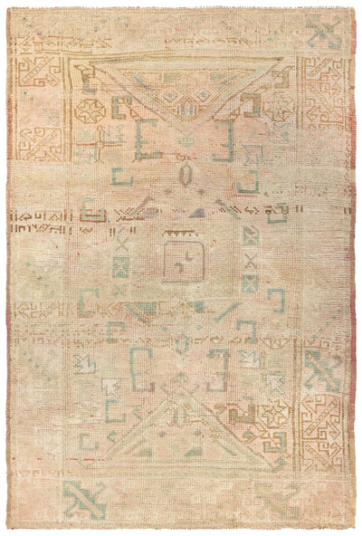 Vintage Konya Handwoven Tribal Rug
