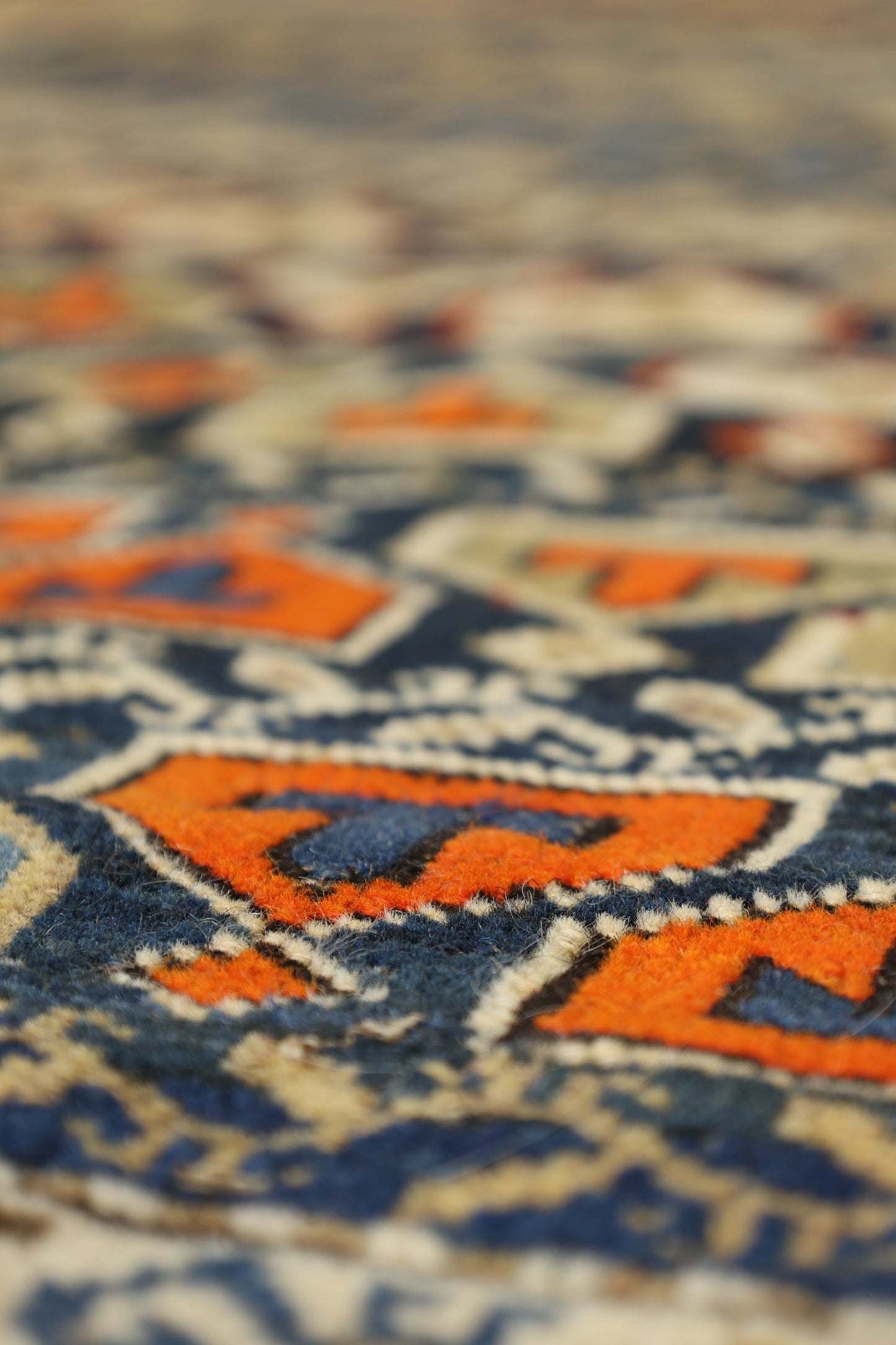 Antique Kuba Handwoven Tribal Rug, 82034