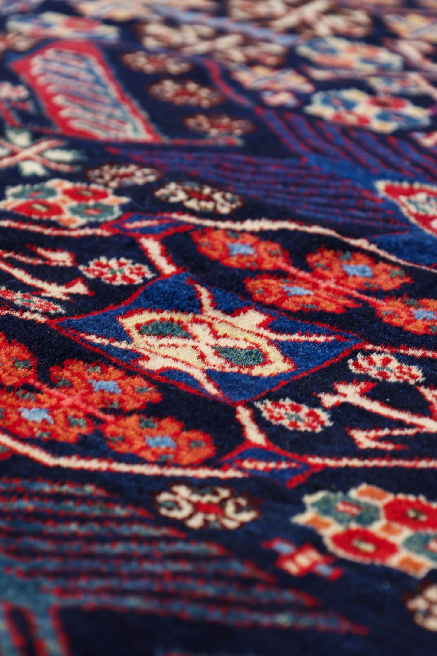 Vintage Kuba Handwoven Tribal Rug, J76732