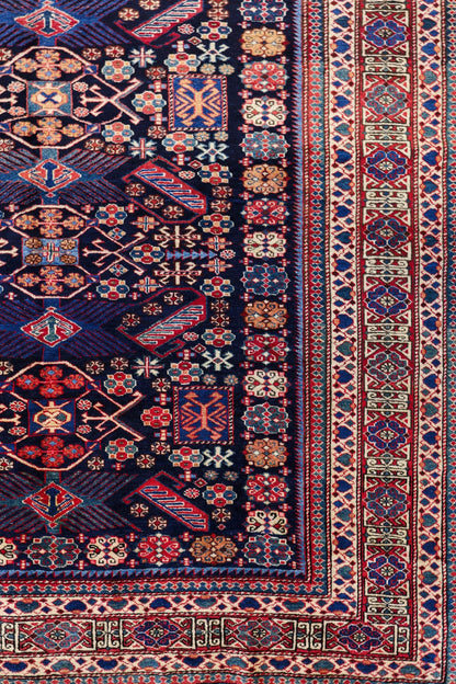 Vintage Kuba Handwoven Tribal Rug, J76732