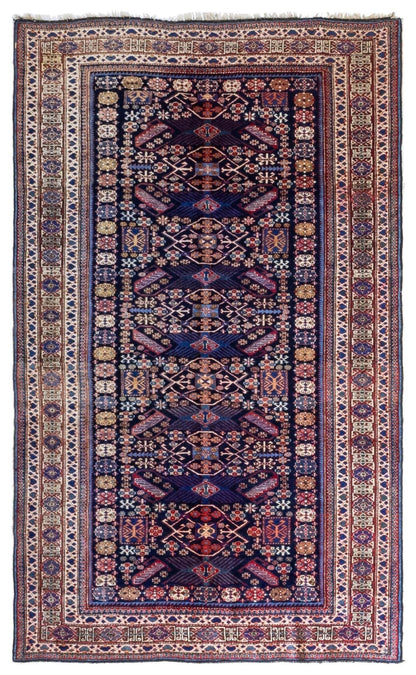 Vintage Kuba Handwoven Tribal Rug