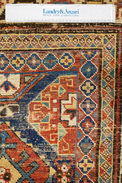 Vintage Kuba Handwoven Tribal Rug, J87176