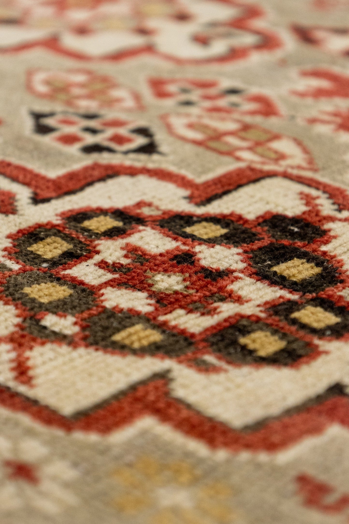 Antique Kuba Handwoven Tribal Rug, J87179