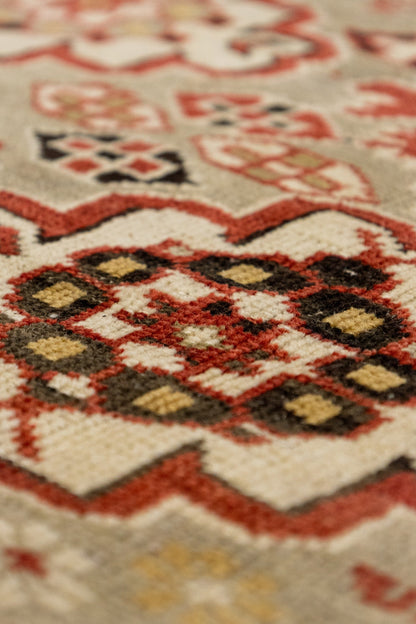 Antique Kuba Handwoven Tribal Rug, J87179