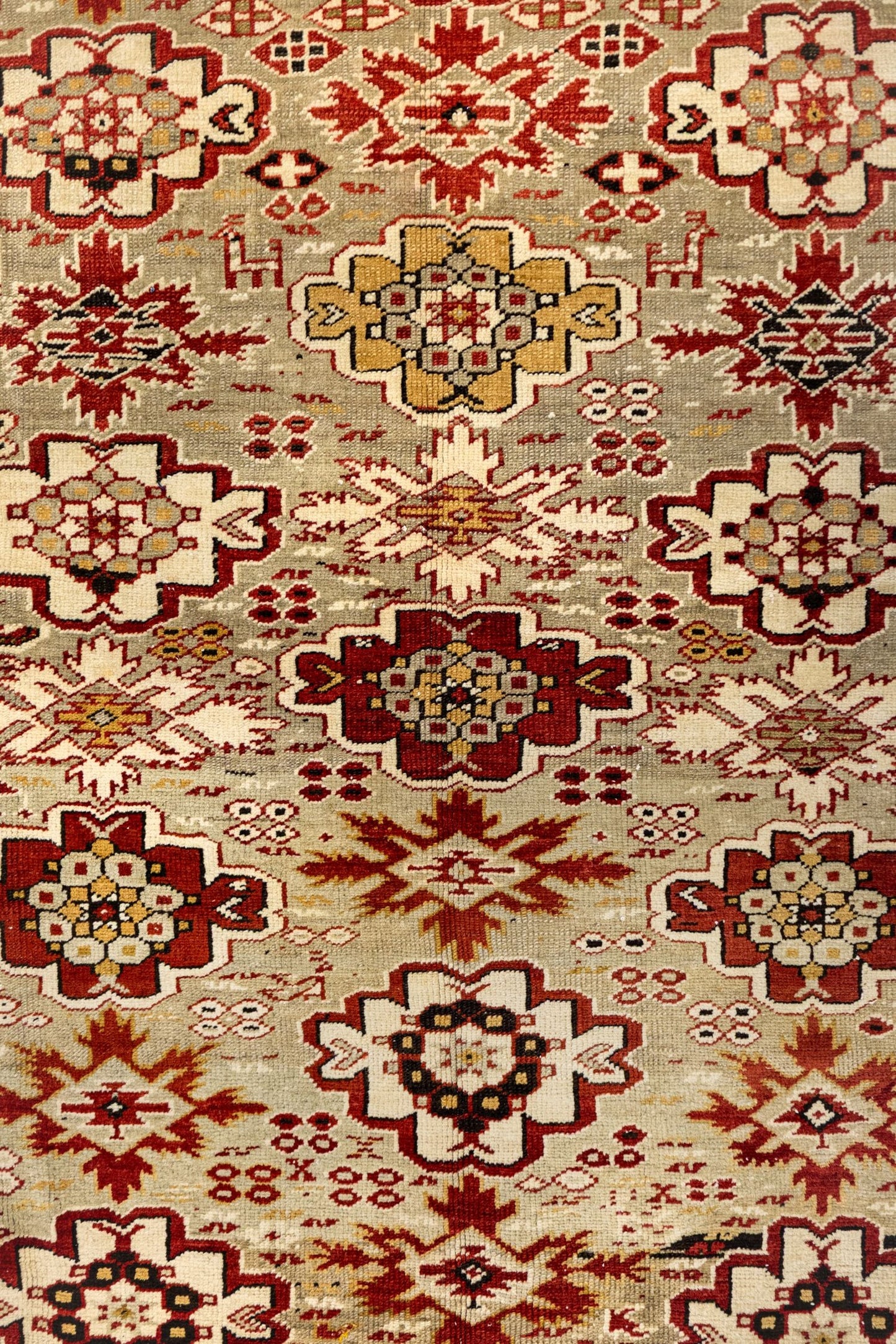 Antique Kuba Handwoven Tribal Rug, J87179