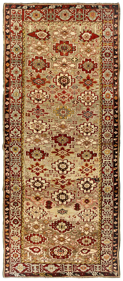 Antique Kuba Handwoven Tribal Rug