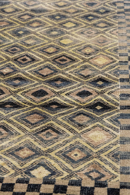 Kuba Handwoven Tribal Rug, J88461