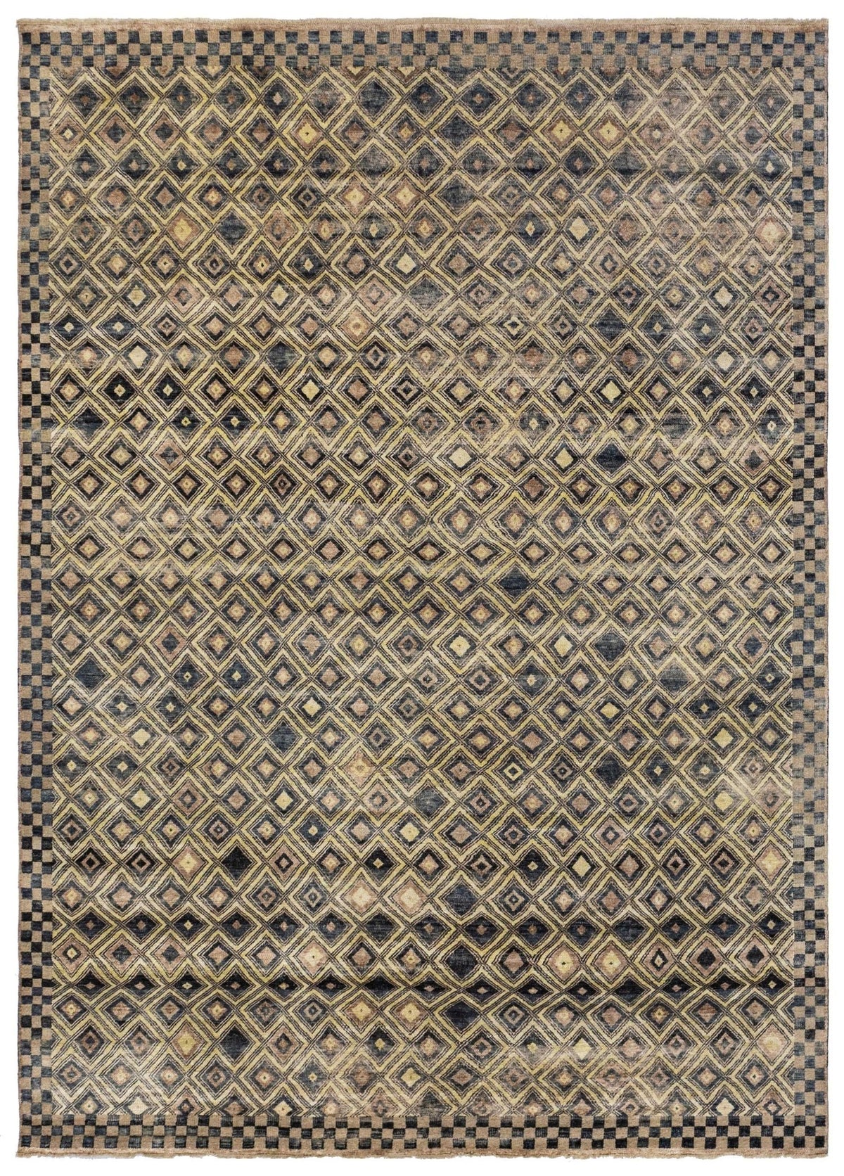 Kuba Handwoven Tribal Rug