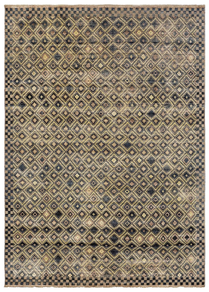 Kuba Handwoven Tribal Rug