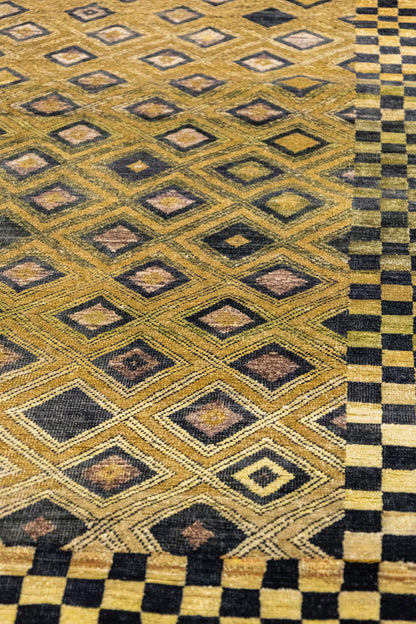 Kuba Handwoven Tribal Rug, J88462