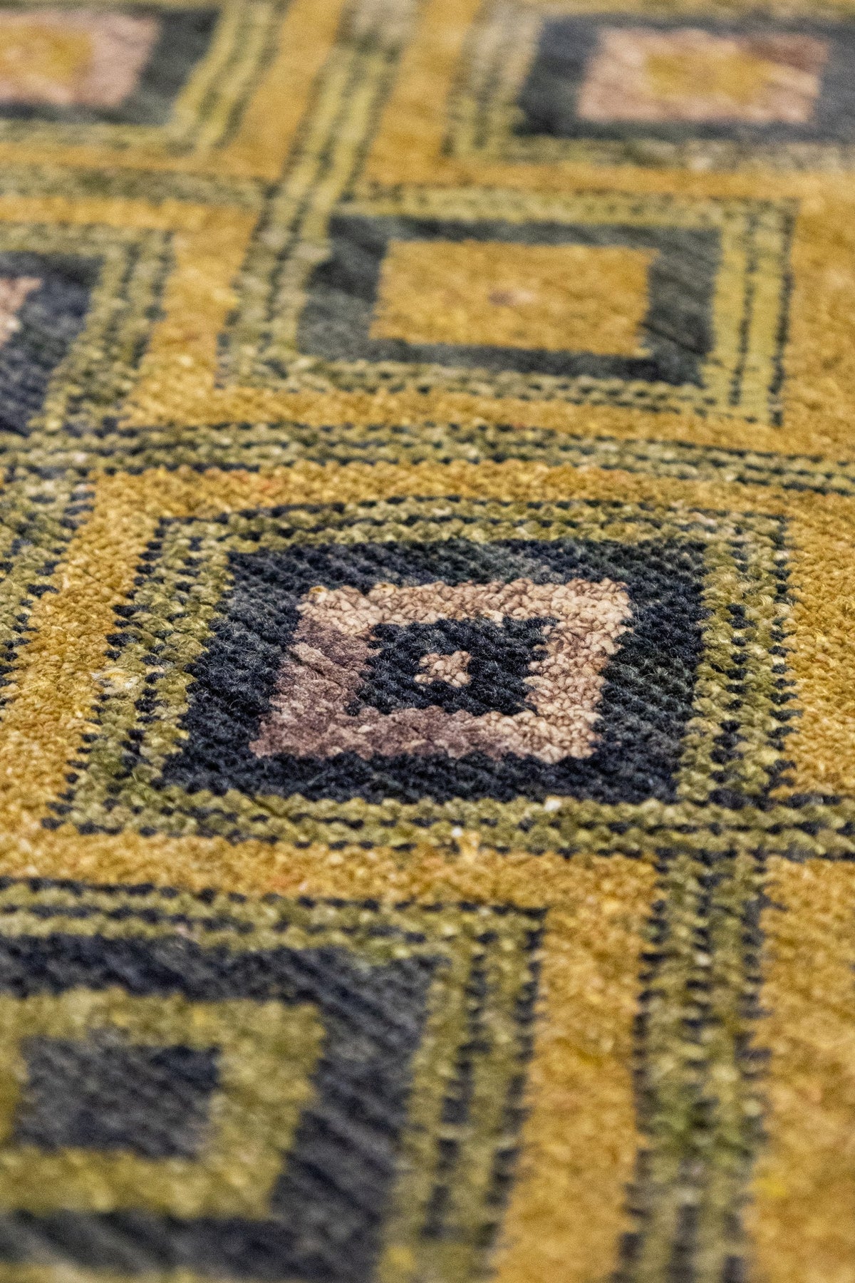 Kuba Handwoven Tribal Rug, J88462