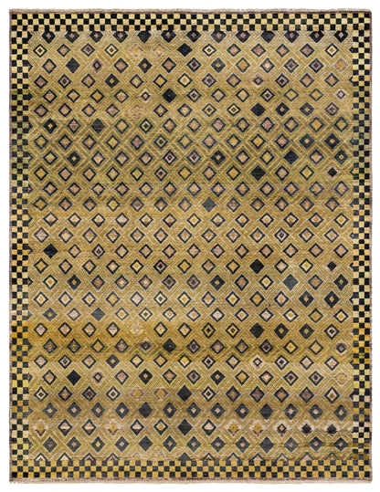 Kuba Handwoven Tribal Rug