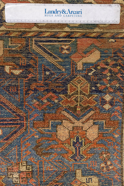 Vintage Kuba Handwoven Tribal Rug, J88986
