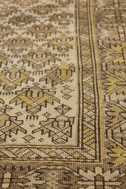 Vintage Kuba Handwoven Tribal Rug, J89654