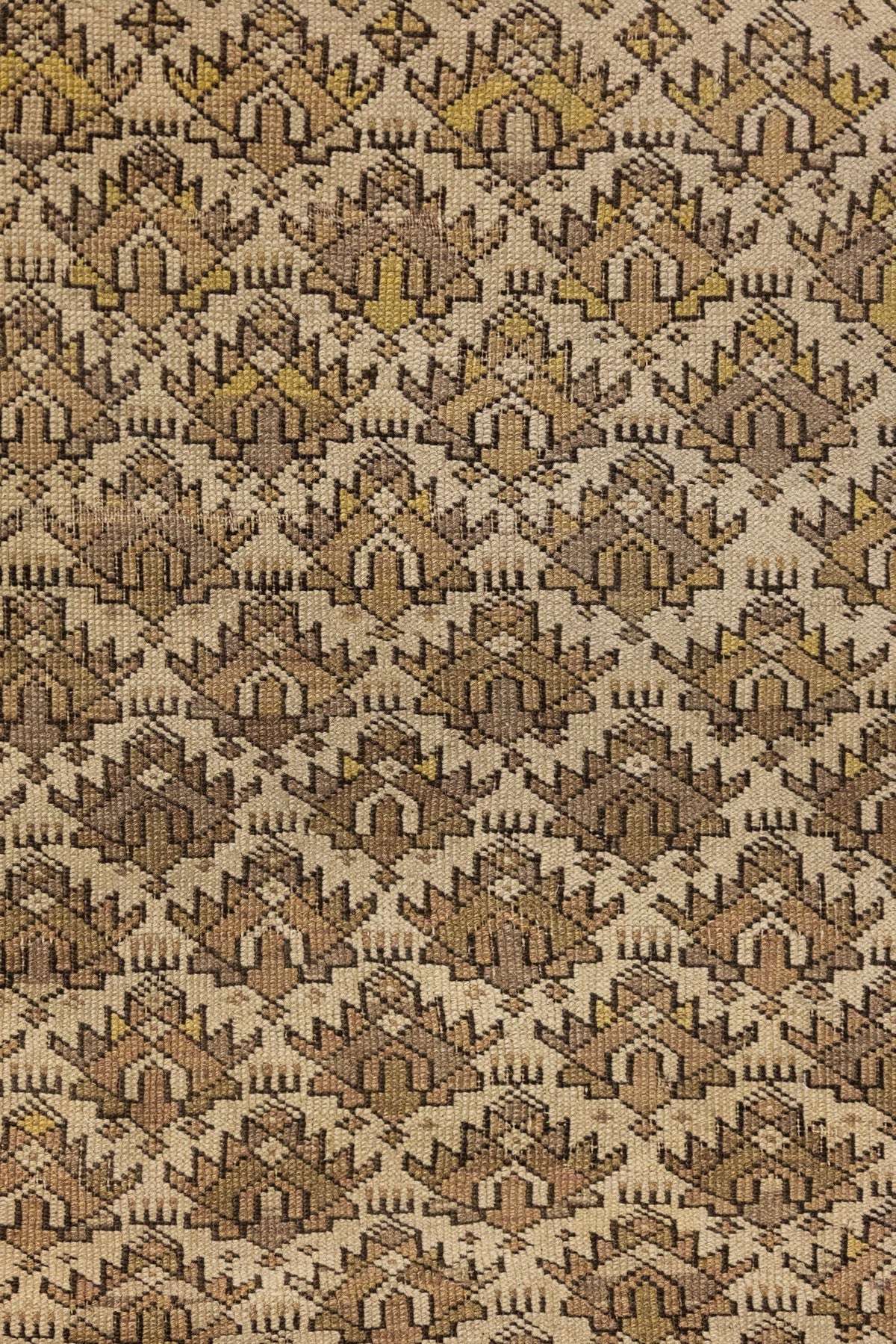 Vintage Kuba Handwoven Tribal Rug, J89654