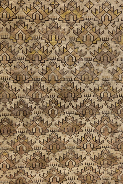 Vintage Kuba Handwoven Tribal Rug, J89654