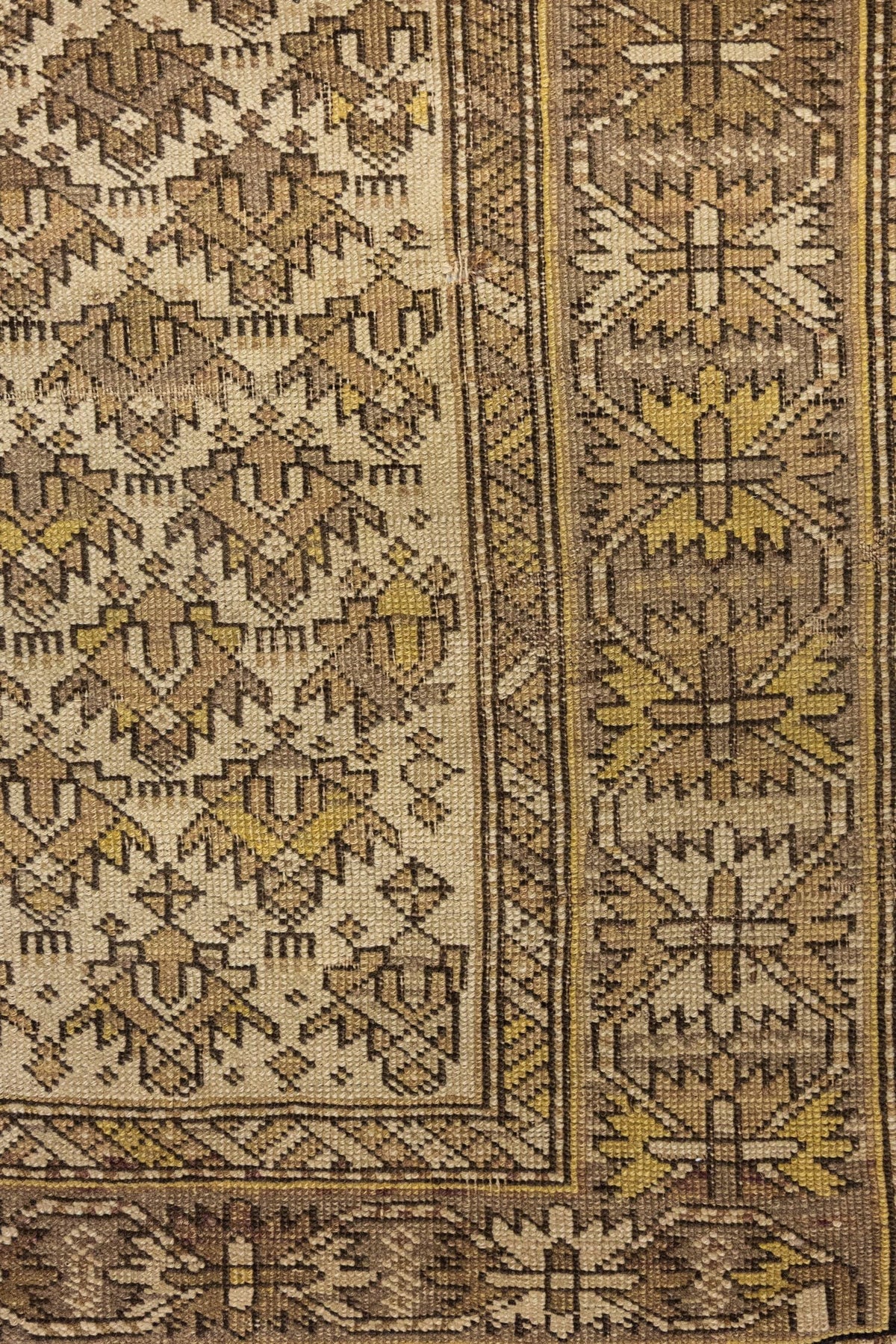 Vintage Kuba Handwoven Tribal Rug, J89654