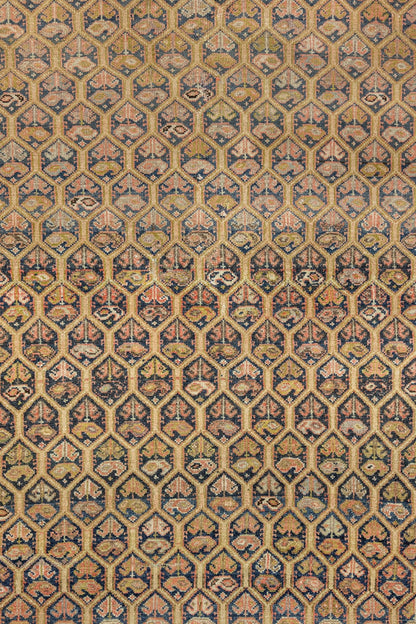 Vintage Kurd Handwoven Tribal Rug, J75292