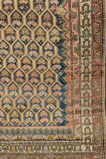 Vintage Kurd Handwoven Tribal Rug, J75292