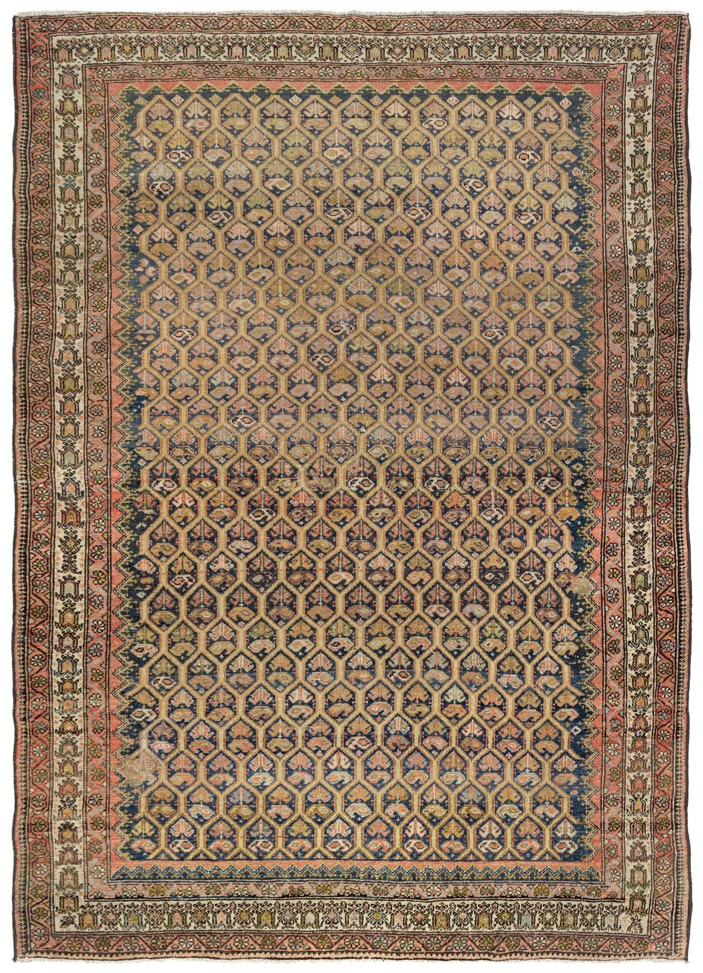 Vintage Kurd Handwoven Tribal Rug