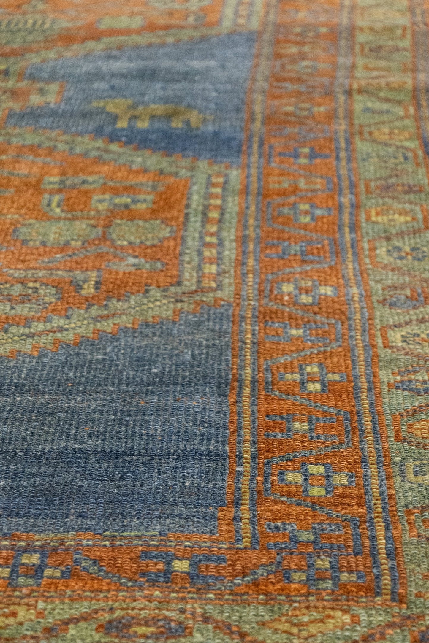 Vintage Kurd Handwoven Tribal Rug, J75301