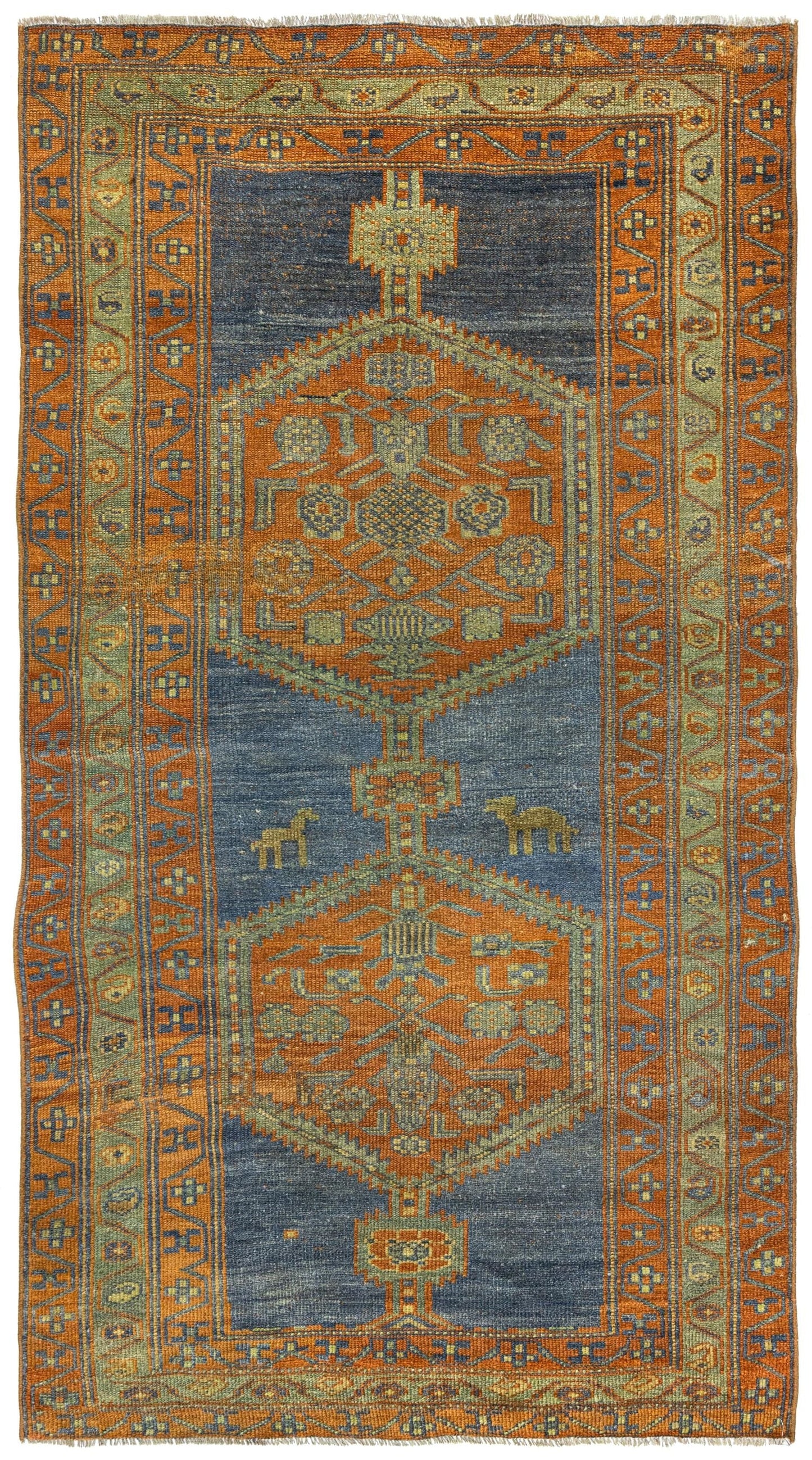 Vintage Kurd Handwoven Tribal Rug