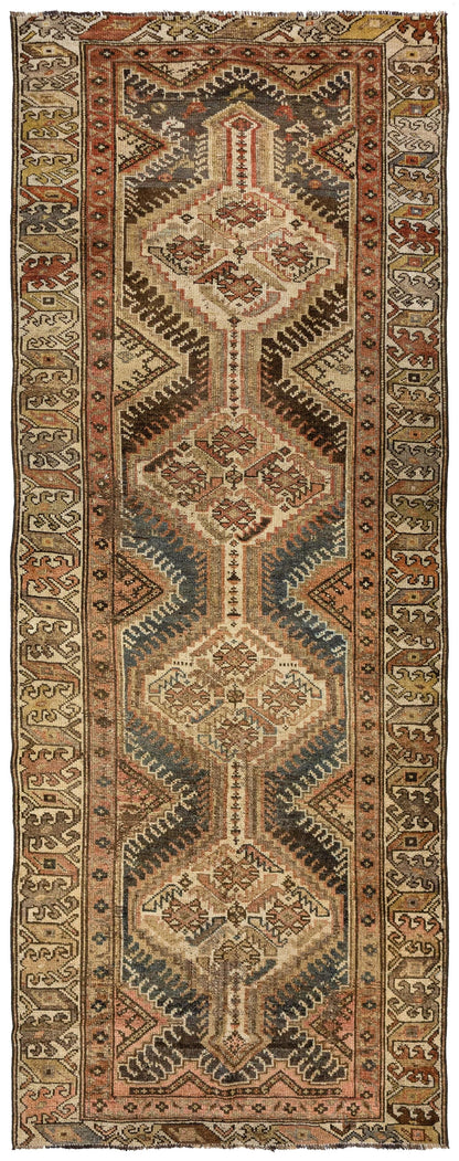 Vintage Kurd Handwoven Tribal Rug