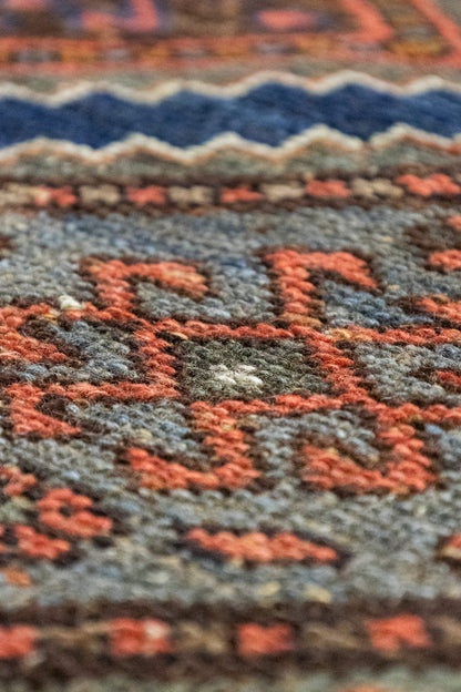 Vintage Kurd Handwoven Tribal Rug, J88209