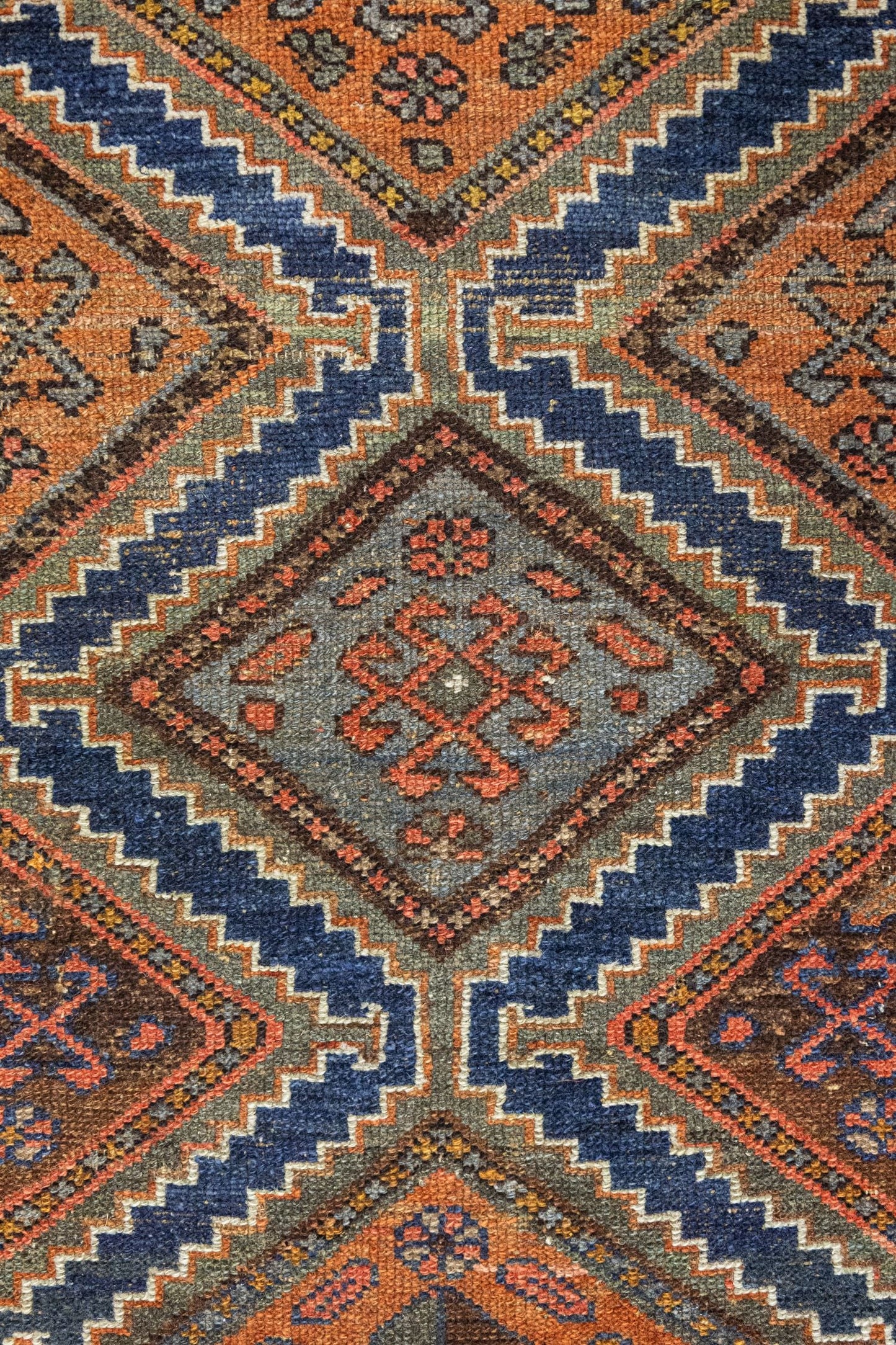 Vintage Kurd Handwoven Tribal Rug, J88209