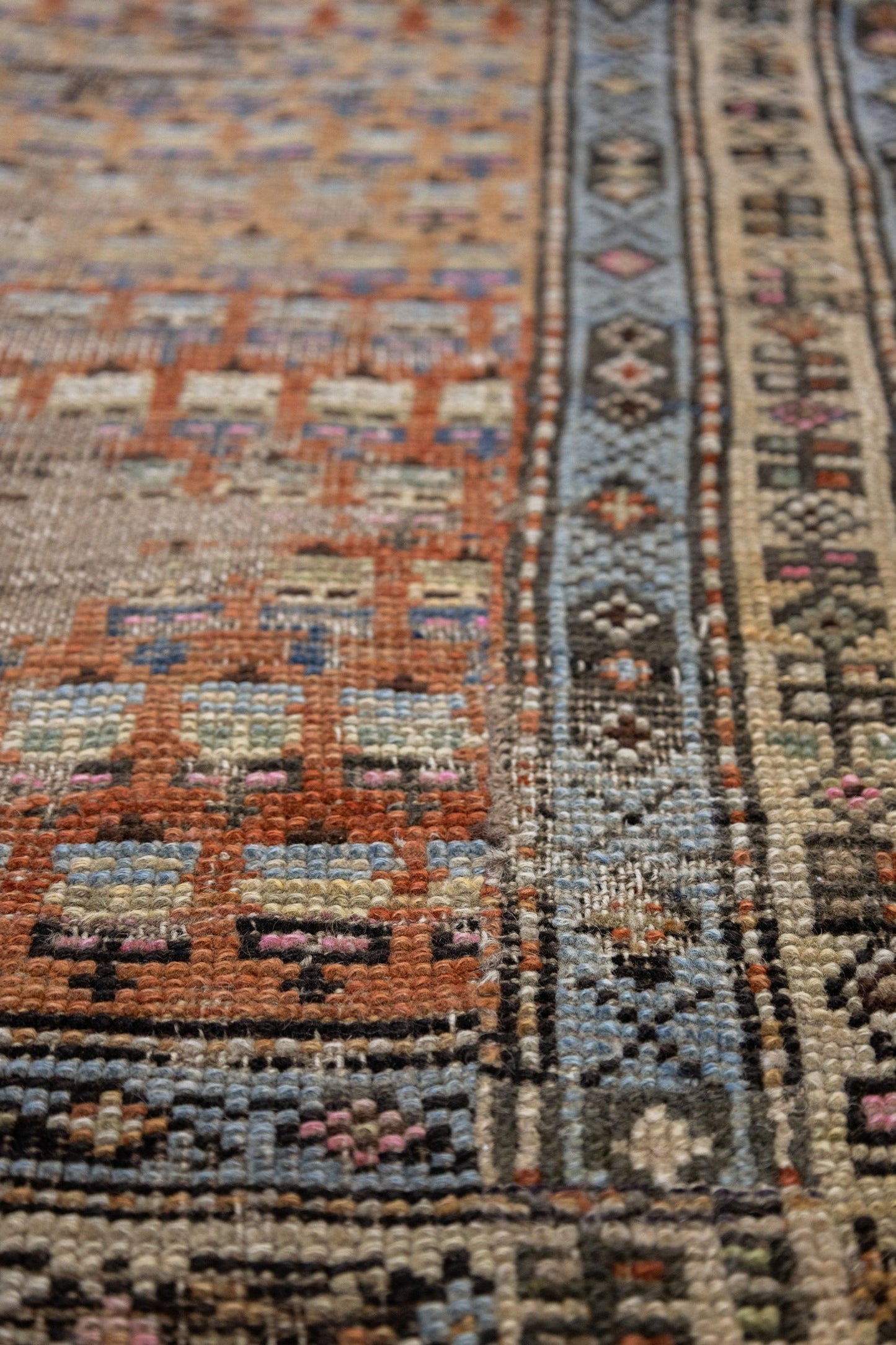 Vintage Kurd Handwoven Tribal Rug, J88211
