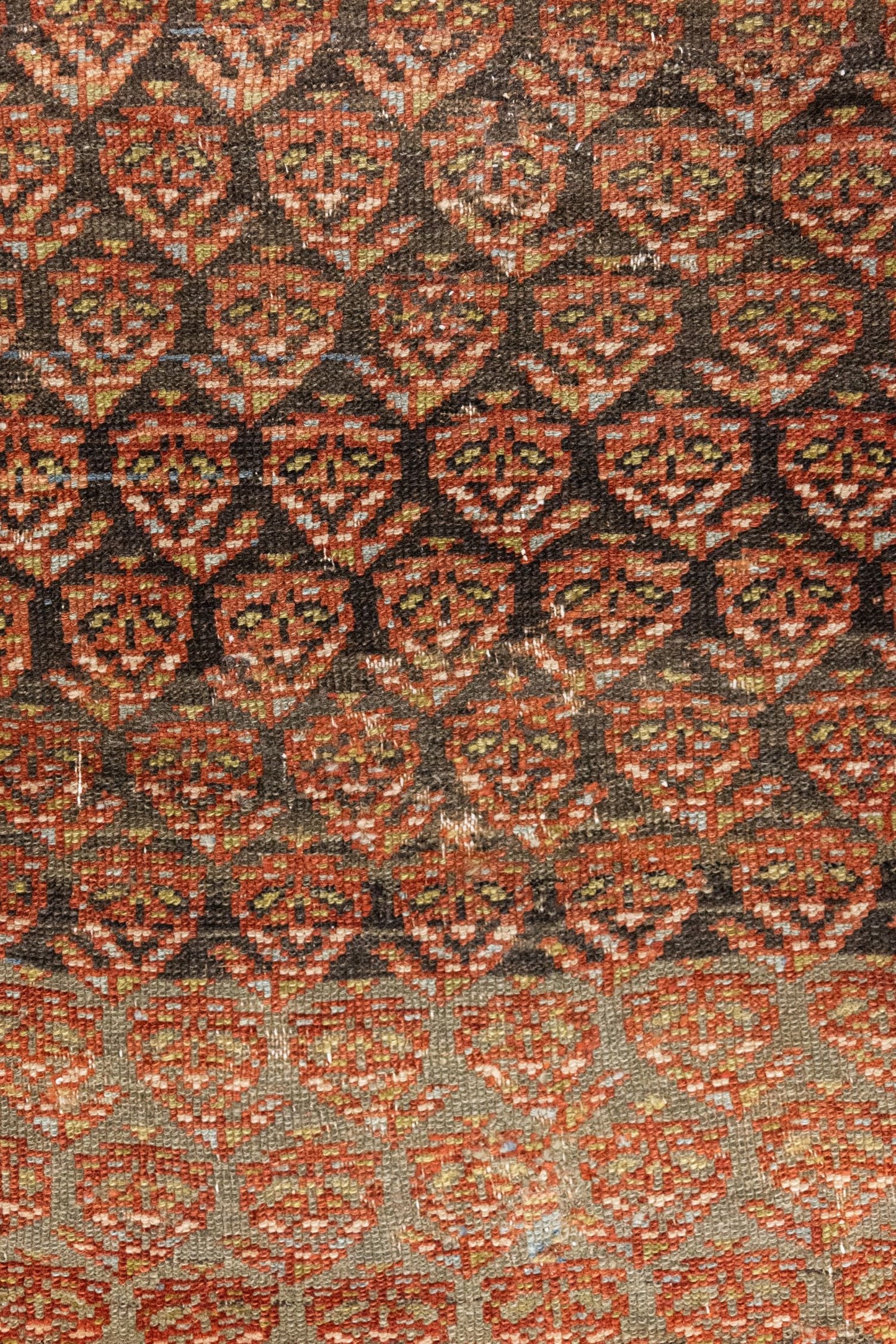Vintage Kurd Handwoven Tribal Rug, J88218
