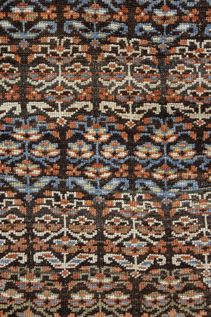 Vintage Kurd Handwoven Tribal Rug, J88234