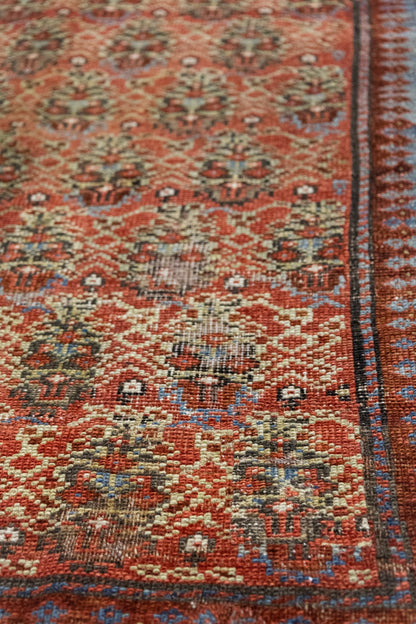 Vintage Kurd Handwoven Tribal Rug, J89150