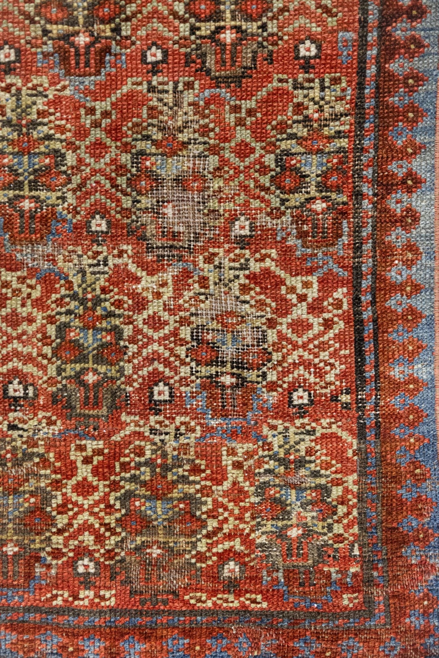 Vintage Kurd Handwoven Tribal Rug, J89150