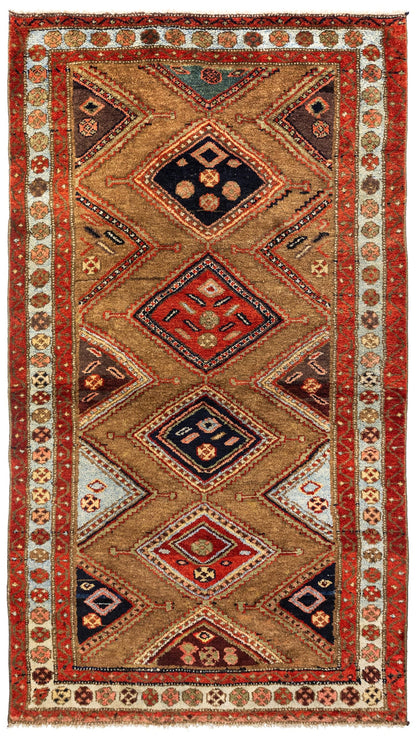  Kurd Handwoven Tribal Rug