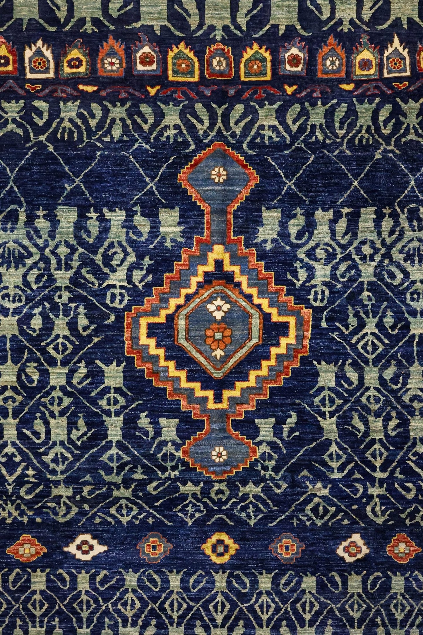 Kurd Medallion Handwoven Tribal Rug, J81377