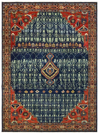 Kurd Medallion Handwoven Tribal Rug