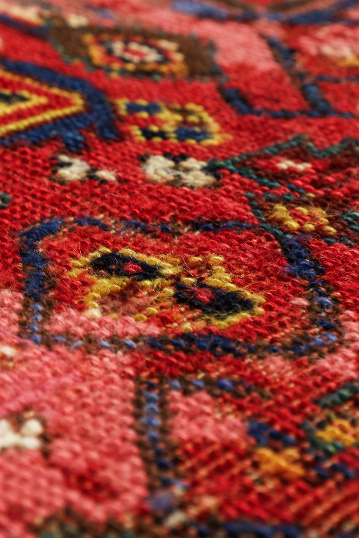 Vintage Kurdish Handwoven Tribal Rug, J80919